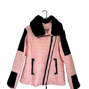 Stylish Pink and Black Women's Jacket